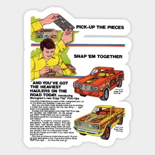 Pick up The Pieces Snap em Together Sticker